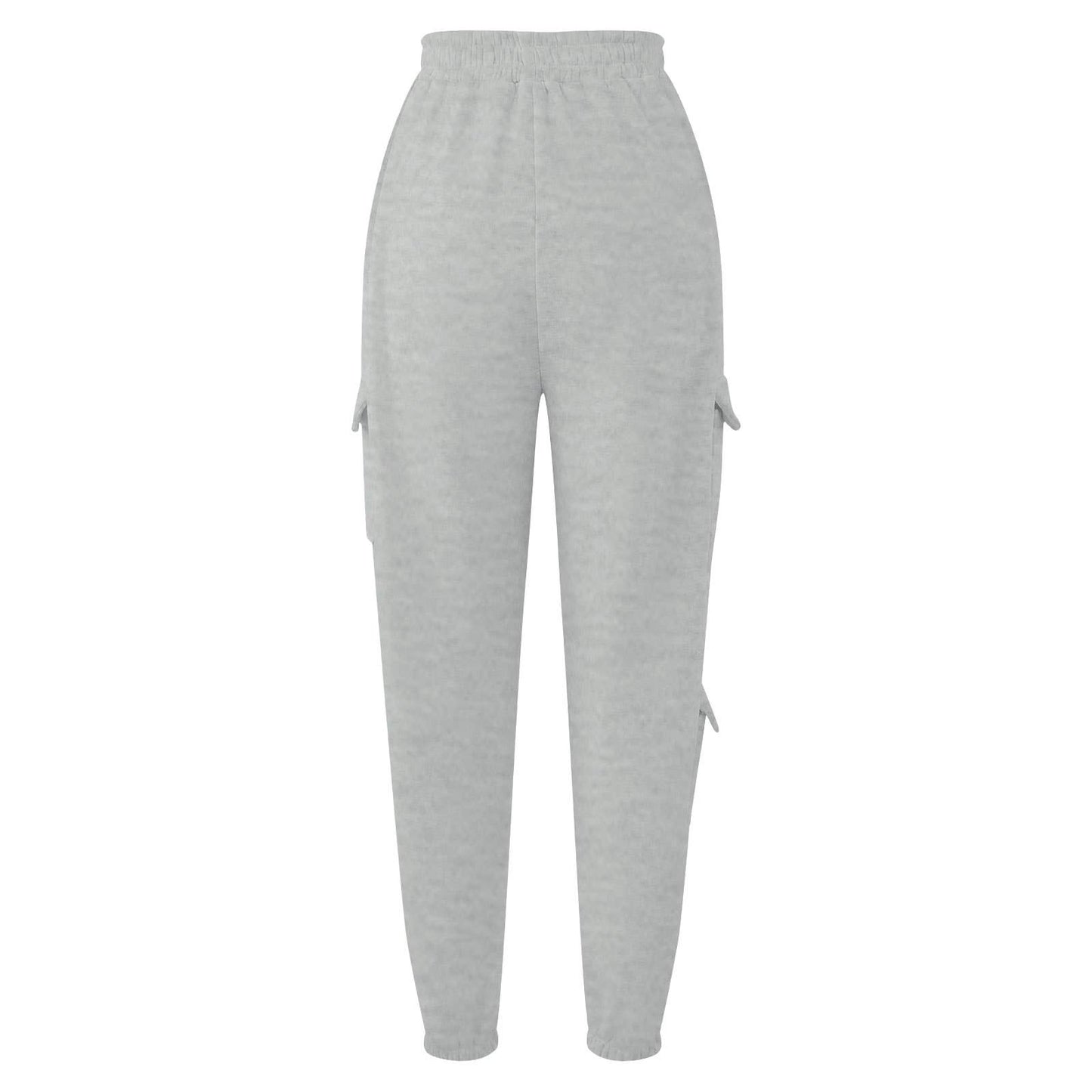 FLEECE AND THICK SOLID COLOR FASHION OVERALLS