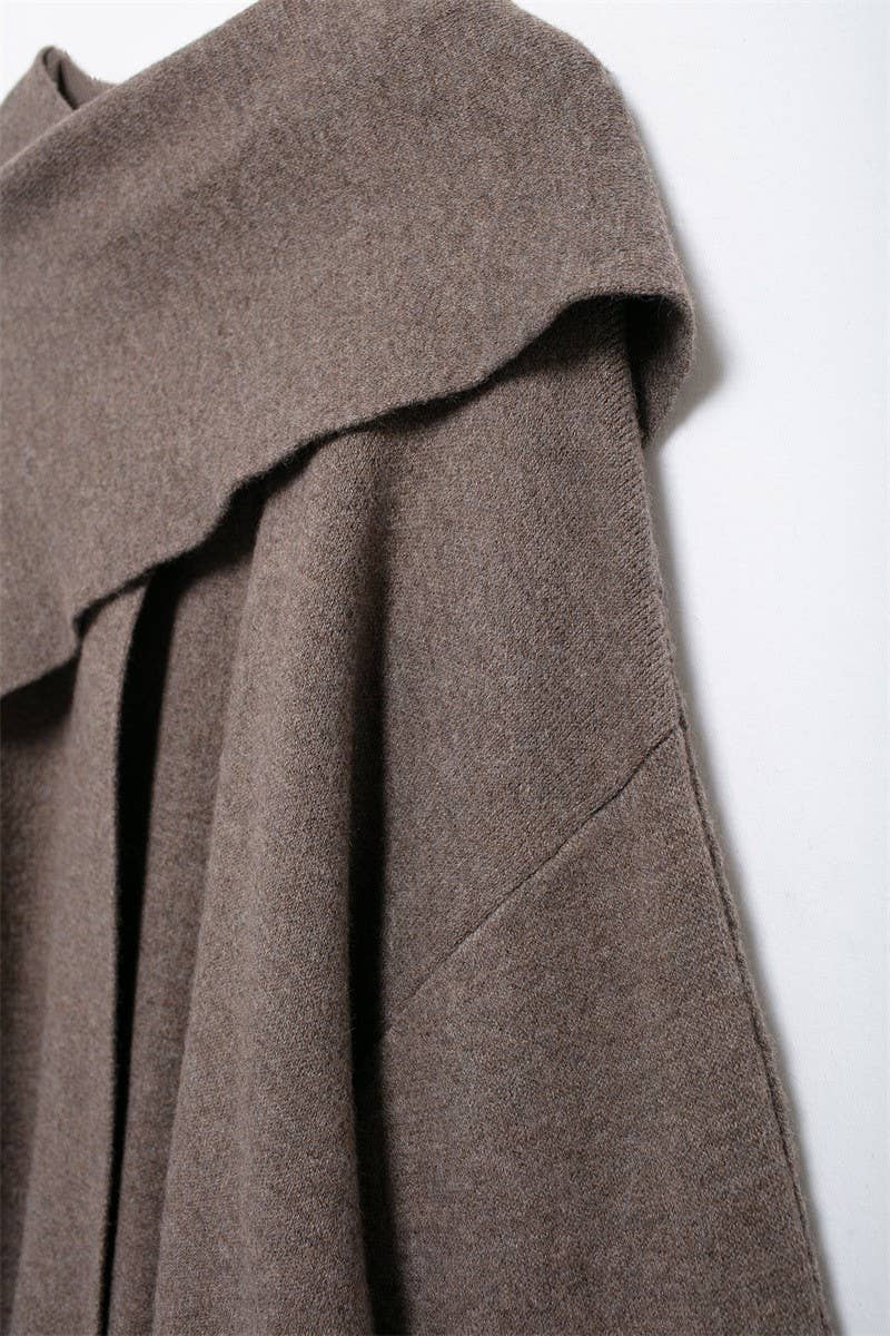 CWOCO1095_SOLID COLOR TEMPERAMENT CAPE STYLE LOOSE COAT