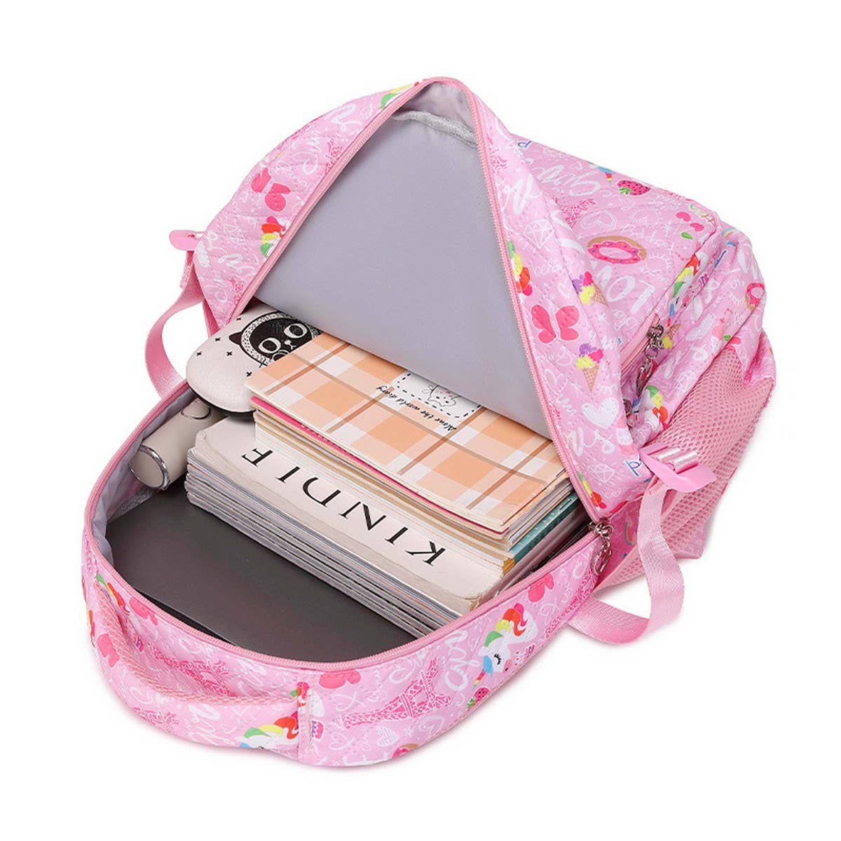 Backpacks for School, Rainbow 2-Piece Set Girls_CWAB5473