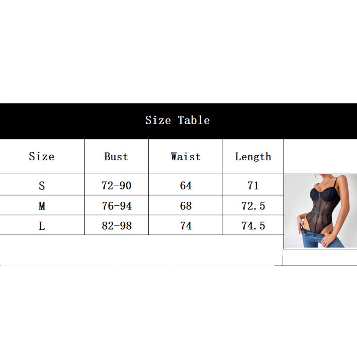 SOLID COLOR SEE-THROUGH HIP-LIFTING HOTGIRLJUMPSUIT_CWMM4631