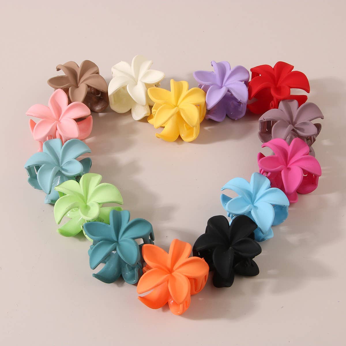 Candy Color Plumeria Claw Clip, Small Flower Clip_CWMM4939