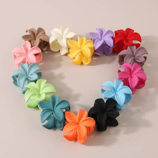 Candy Color Plumeria Claw Clip, Small Flower Clip_CWMM4939