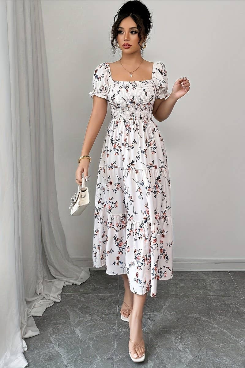 CWDMD00980_SPRING AND SUMMER ELEGANT WAIST DRESS