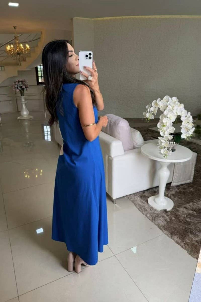 CWDMD5838_SLEEVELESS FLORAL PRINT BODYCON TANK DRESS