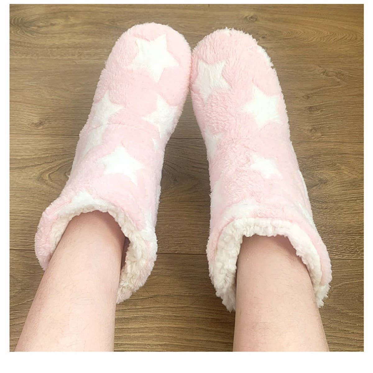 WARM AND SOFT SOLES FOR COMFORT SOCK SLIPPERS