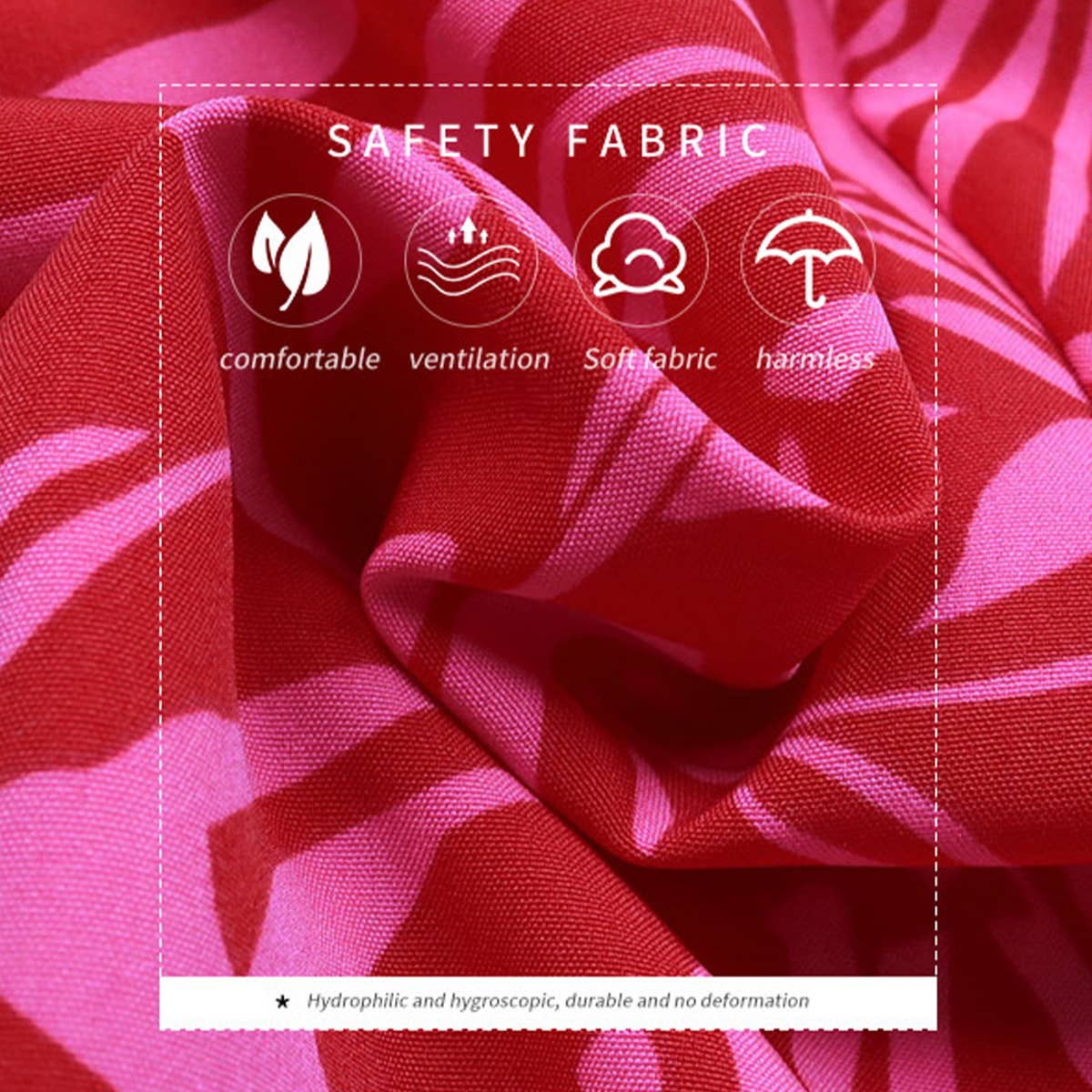 ONE-LINE SHOULDER ELASTIC PRINT TOP UP JUMPSUIT