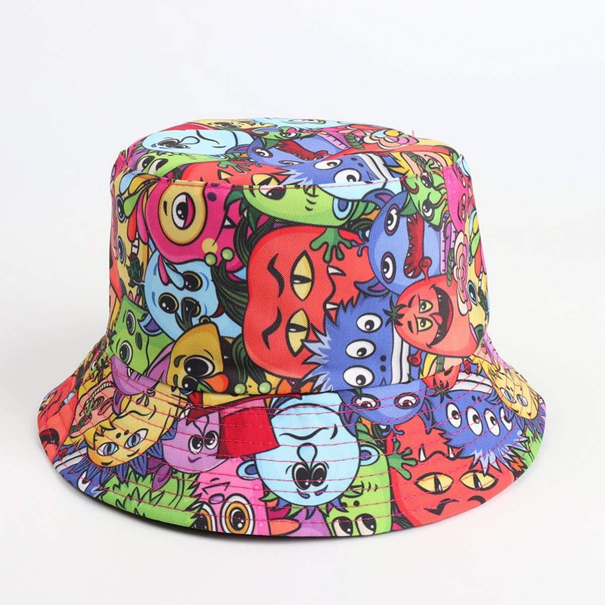 CWAH1521_PERSONALIZED COLOR PRINTING REVERSIBLE BUCKET HAT
