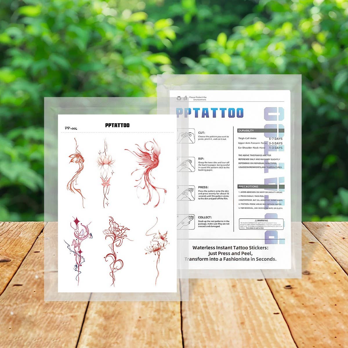 Dopamine Cat Firework Tattoo Stickers Waterproof