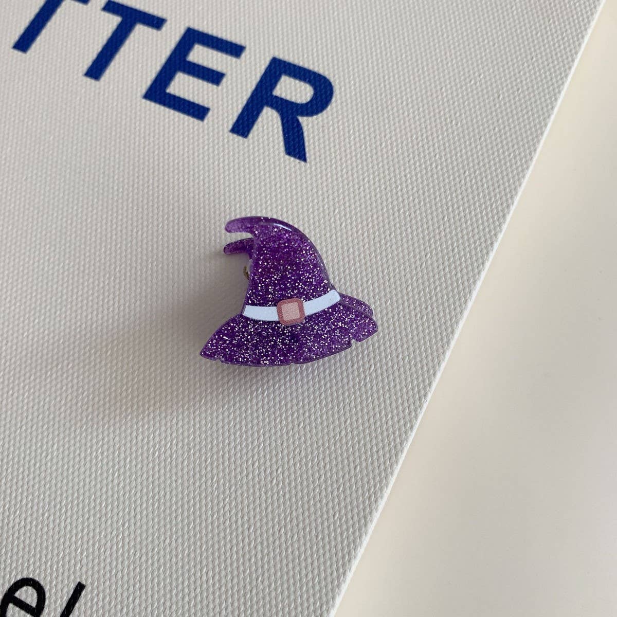 CWAHA07727_HALLOWEEN GHOST PUMPKIN BAT ACRYLIC HAIR CLAW