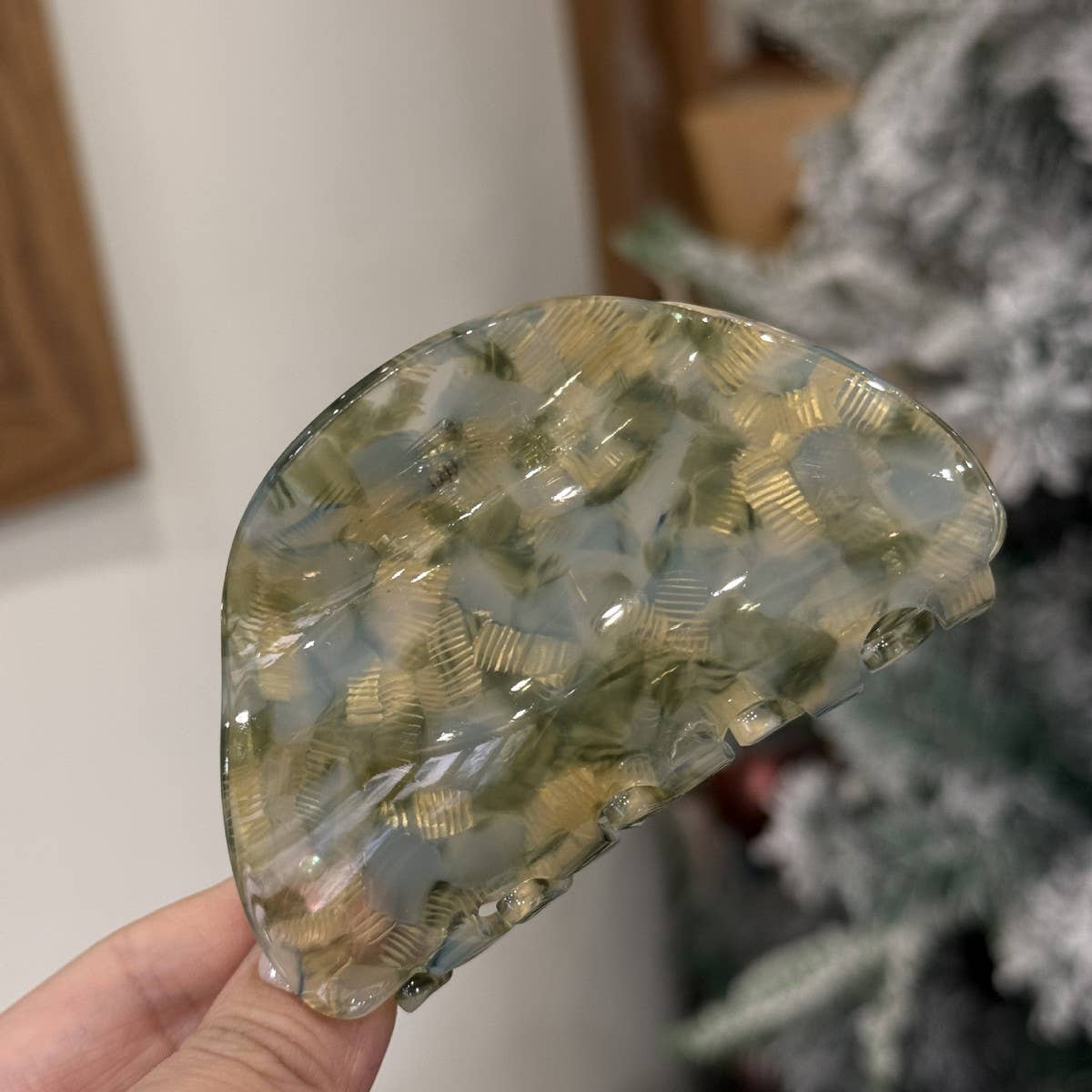 CWAHA4555_NEW LIGHT LUXURY CANDY COLOR SEMI-CIRCULAR HAIRPIN