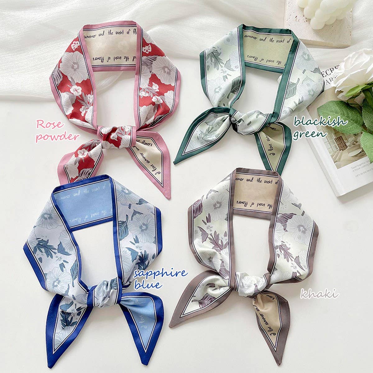 WOMEN VERSATILE PRINTED FLORAL HAIRBAND