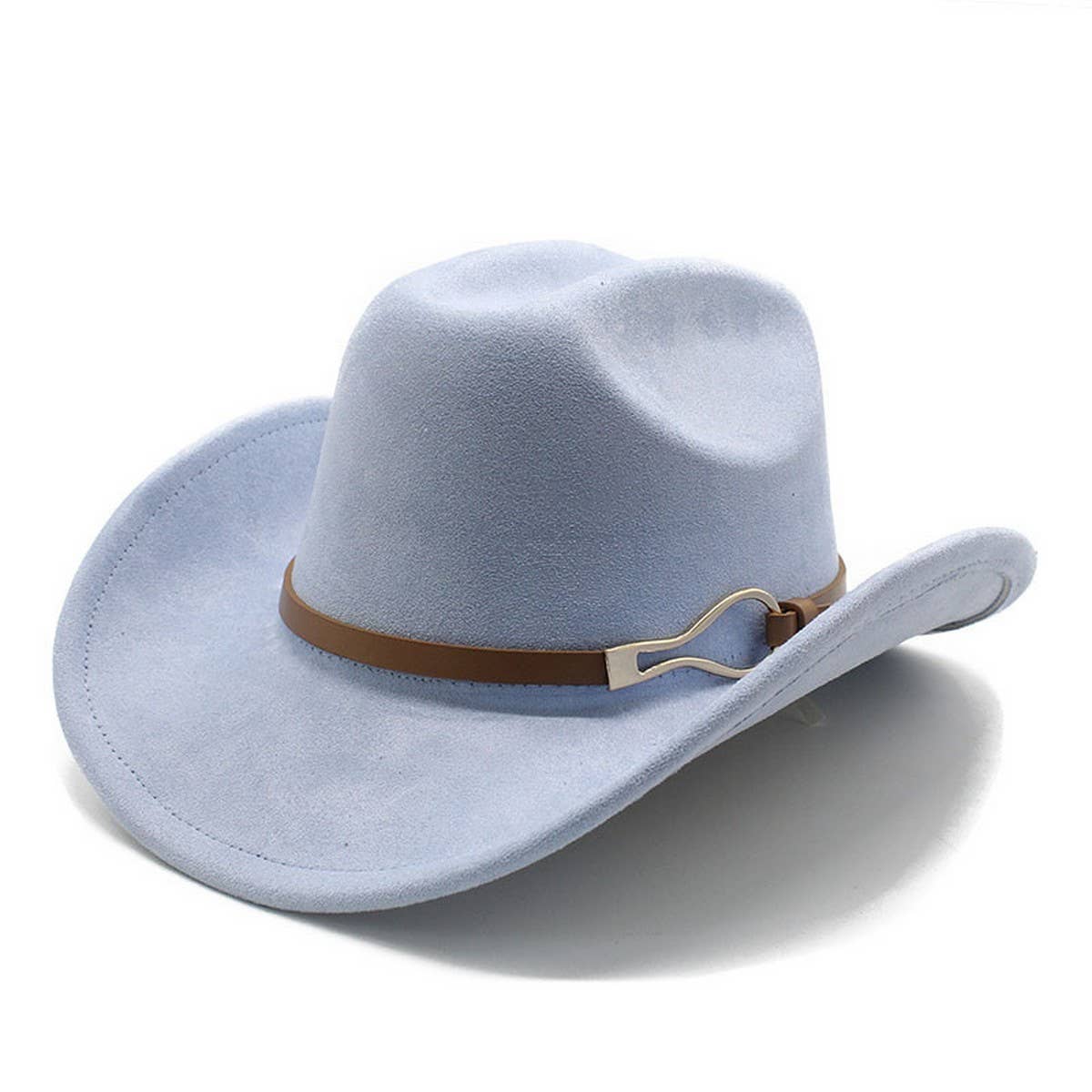 Belt Buckle Western Cowboy Hat Adjustable Brim_CWAH2532