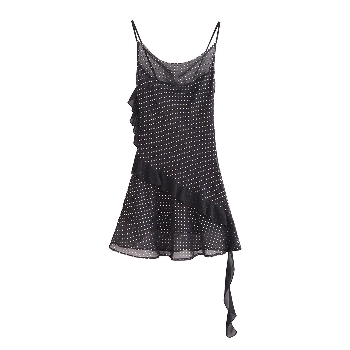 Women??¢s French Layered Shiny Short Dress_CWDMD5816