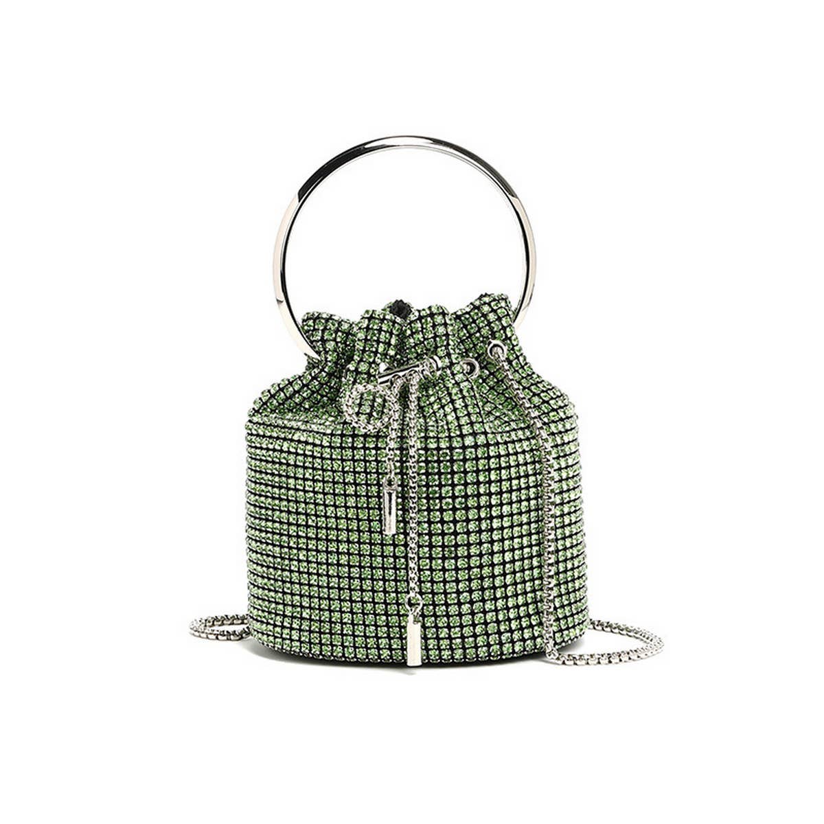 NEW FASHION CHAIN RHINESTONE EVENING BUCKET BAG_CWAB3583
