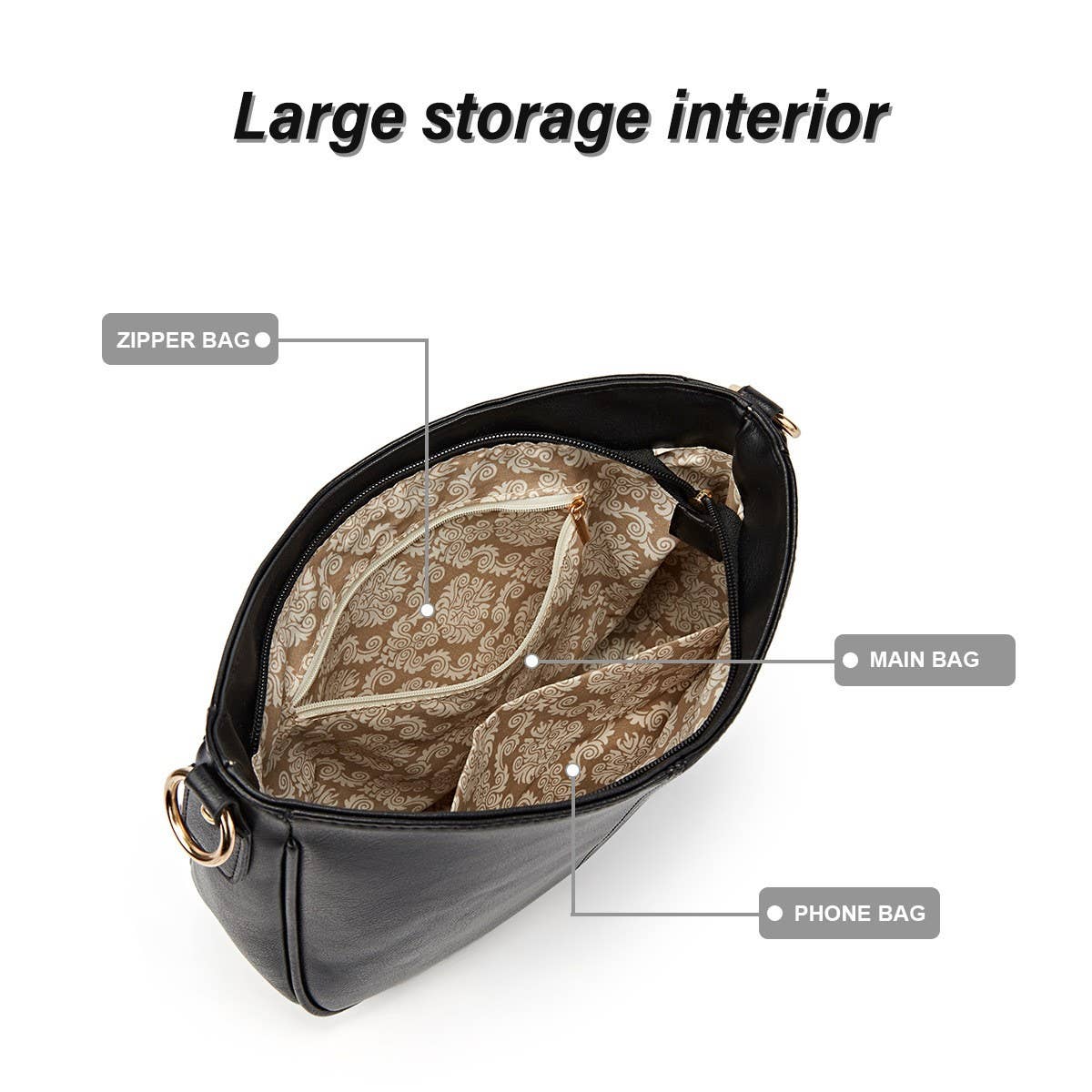 SIMPLE HIGH CAPACITY SINGLE SHOULDER CROSSBODY BAG_CWAB1809