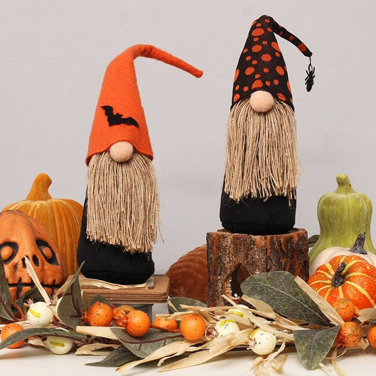 Halloween Pumpkin Forest Gnome Table Decor_CWMM9878
