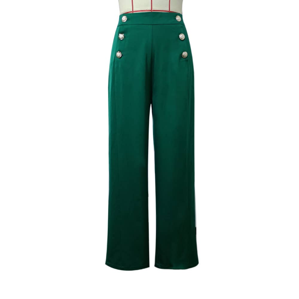 Fashion high-waisted wide-leg pants suit pants