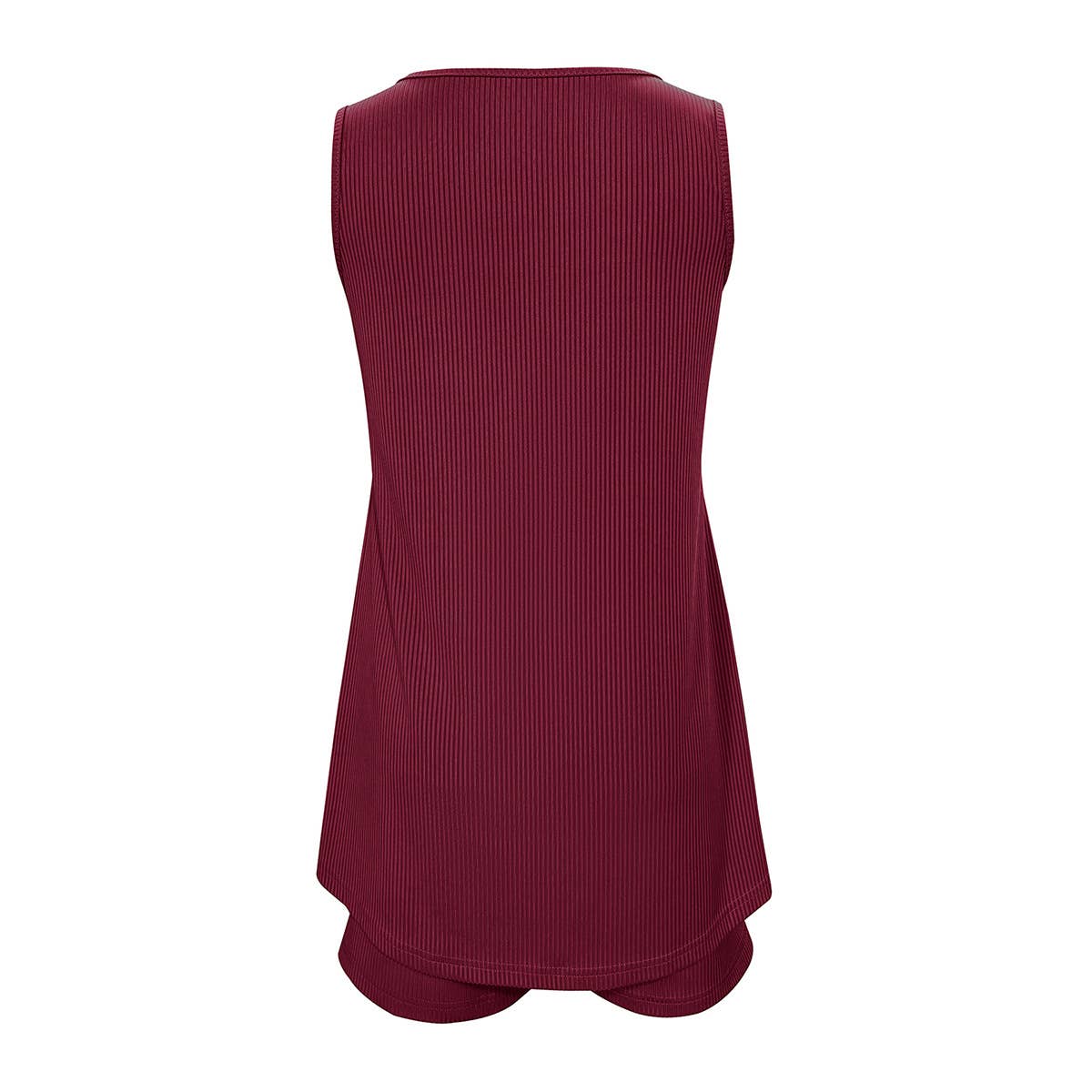 Loose solid-color half-breasted top shorts set