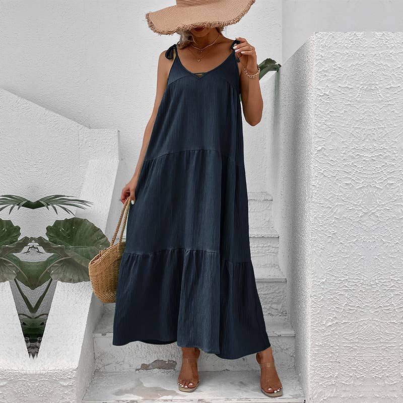 Loose waistband dress