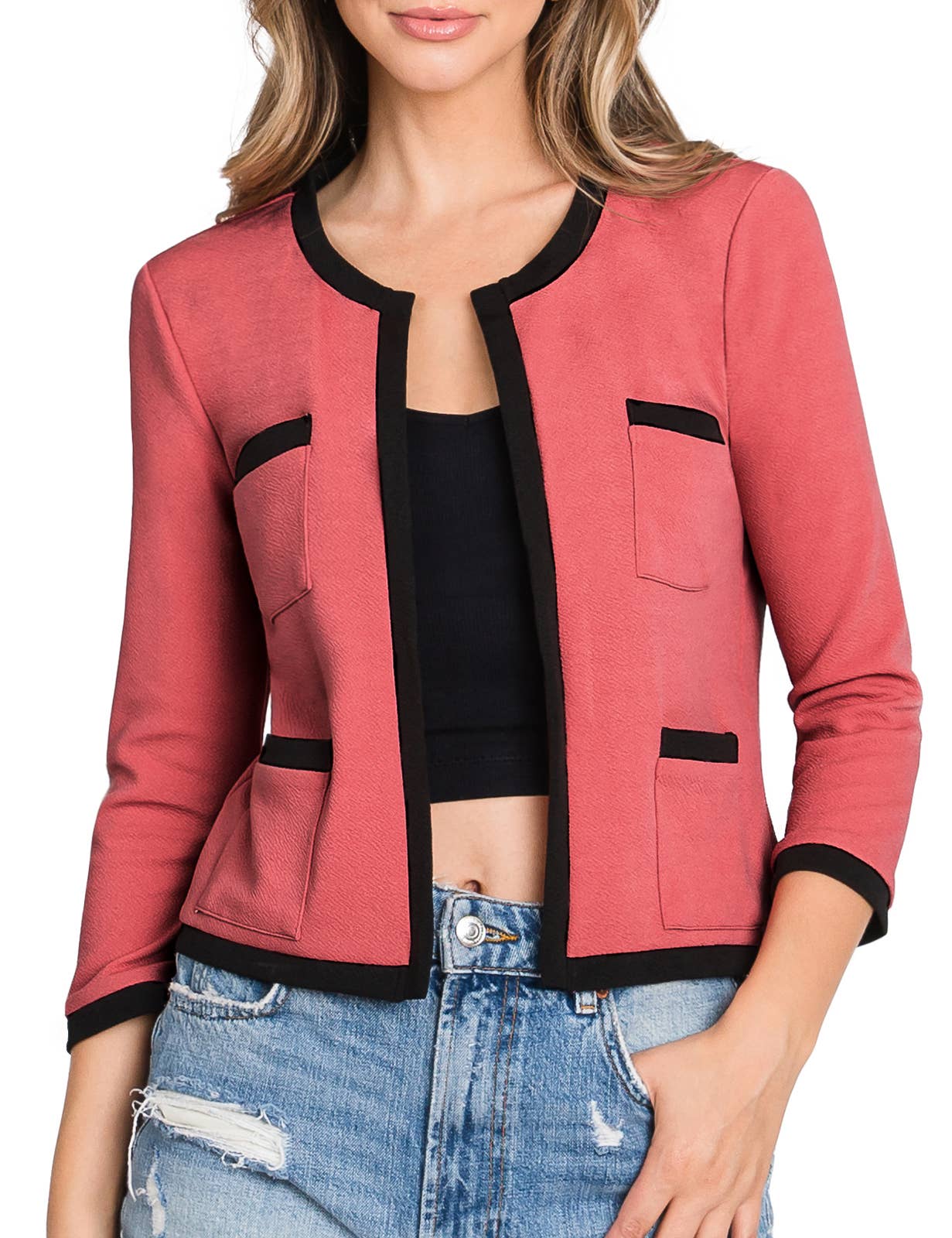 WOMEN CASUAL SOLID BLOUSE_CWOBL098