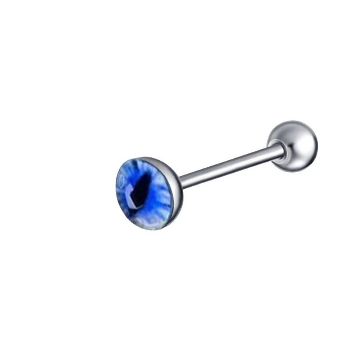 Colorful Eye Tongue Stud Stainless Steel Piercing