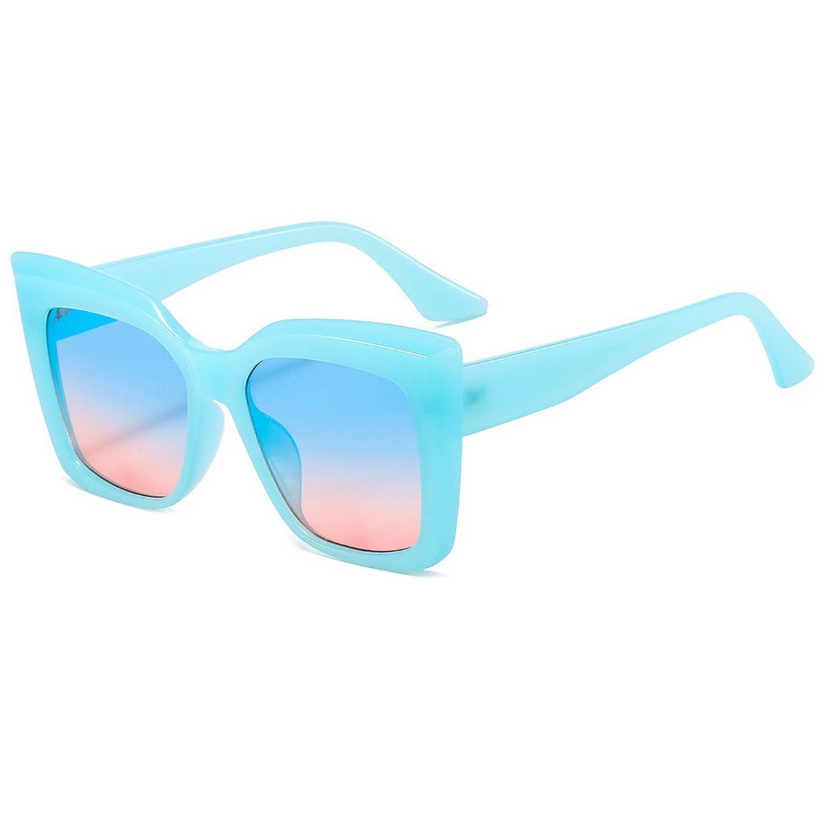 Retro Cat Eye Ocean Lens Sunglasses Unisex_CWMM8401