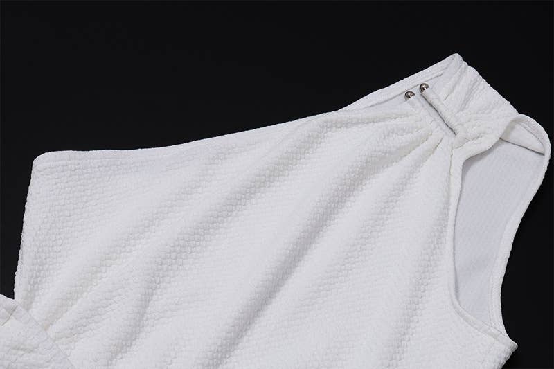 Asymmetrical Cutout Slit Bodycon Dress