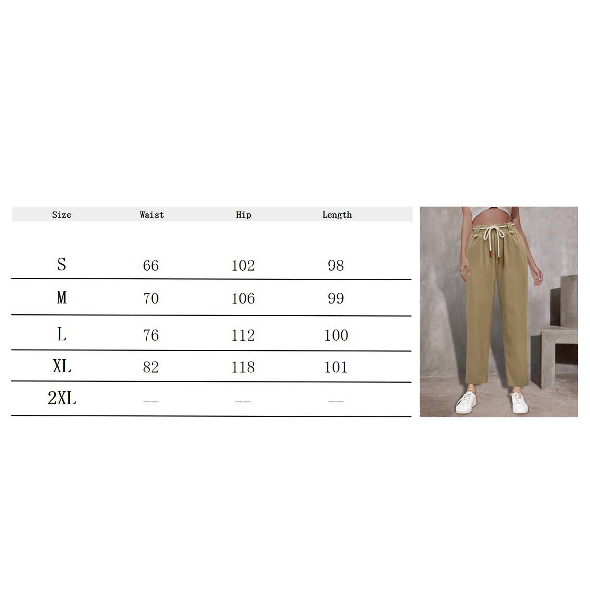 Harlan Casual waist rope smoke pipe pants