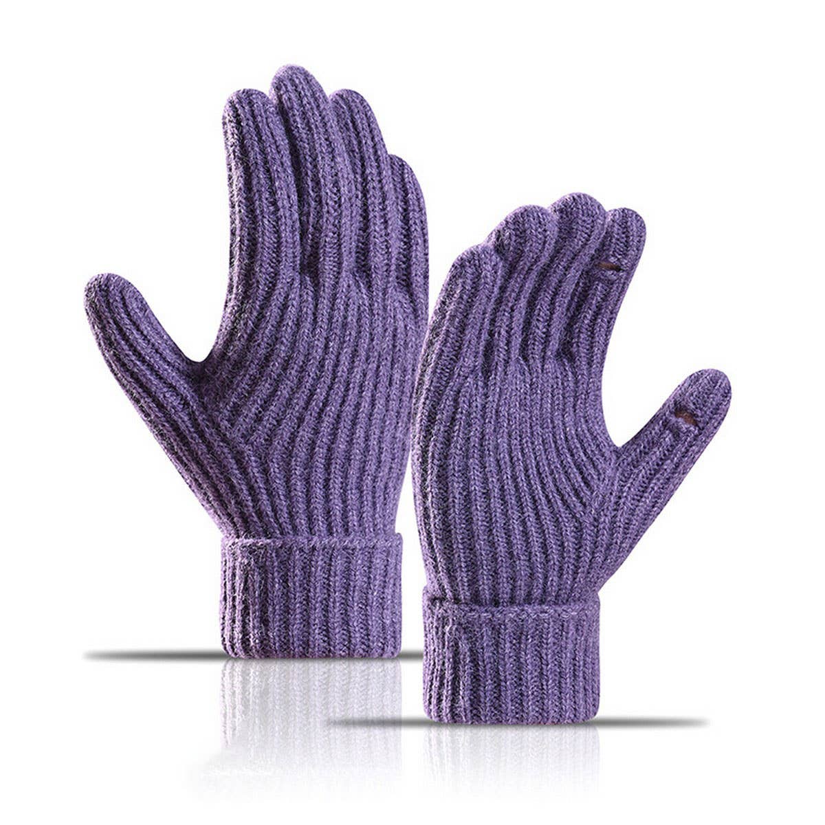 CWAG00591_WINTER KNIT FINGERLESS TOUCHSCREEN GLOVES
