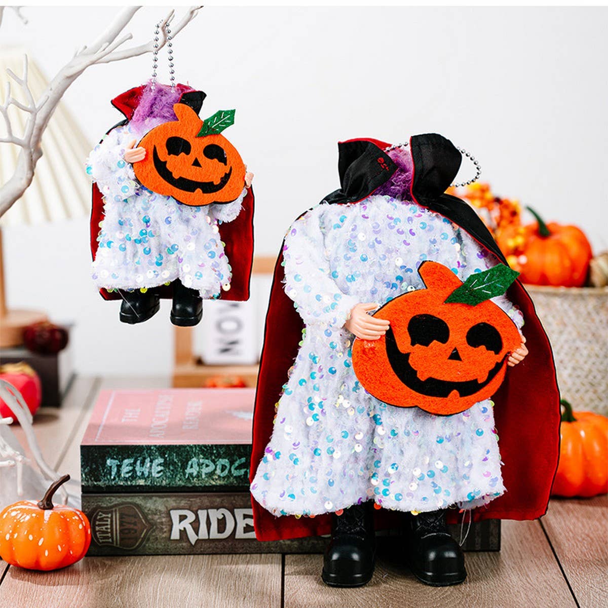 CWMM10262_HALLOWEEN HEADLESS DEMON VAMPIRE PUMPKIN DECOR