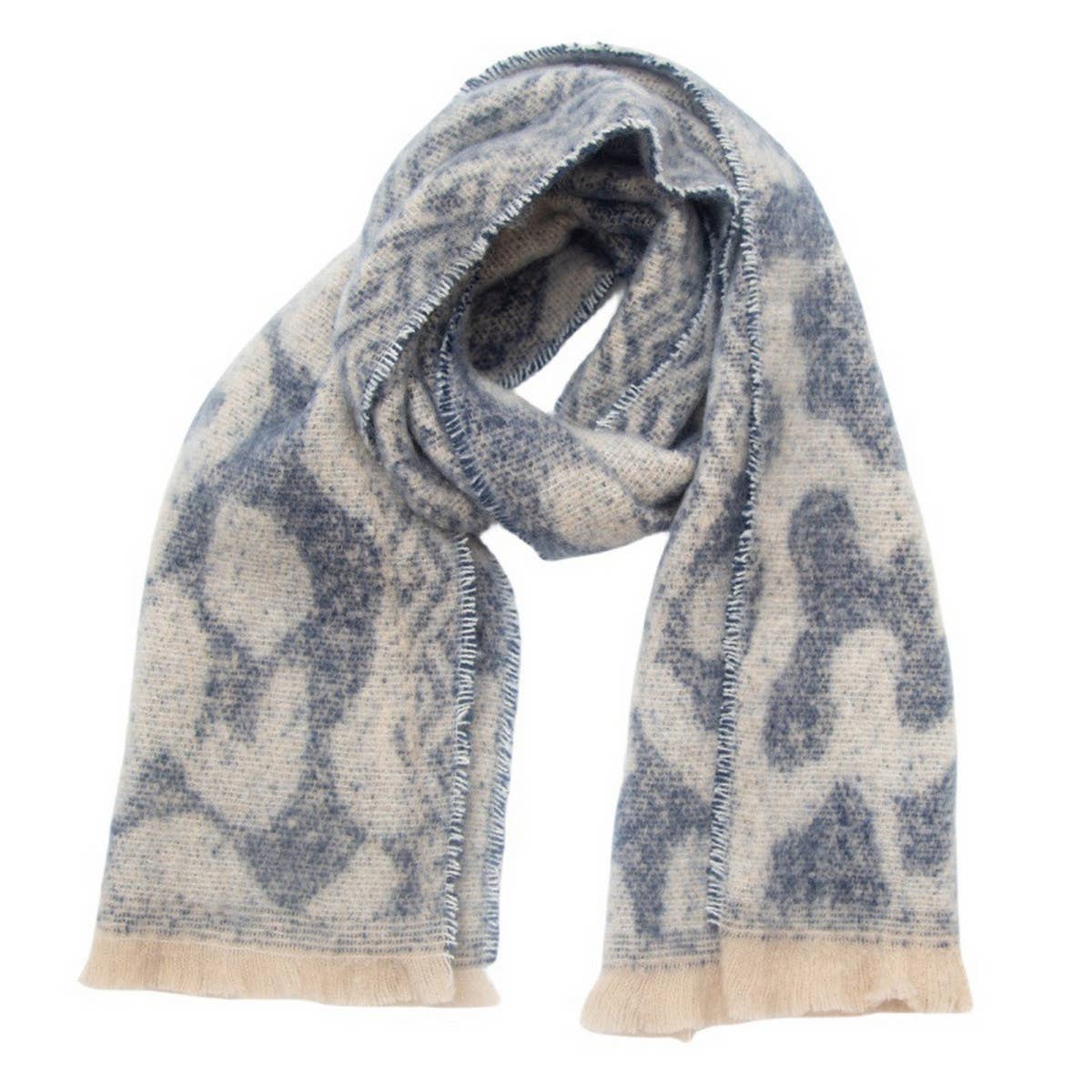 New Jacquard Leopard Print Scarf for Fall & Winter