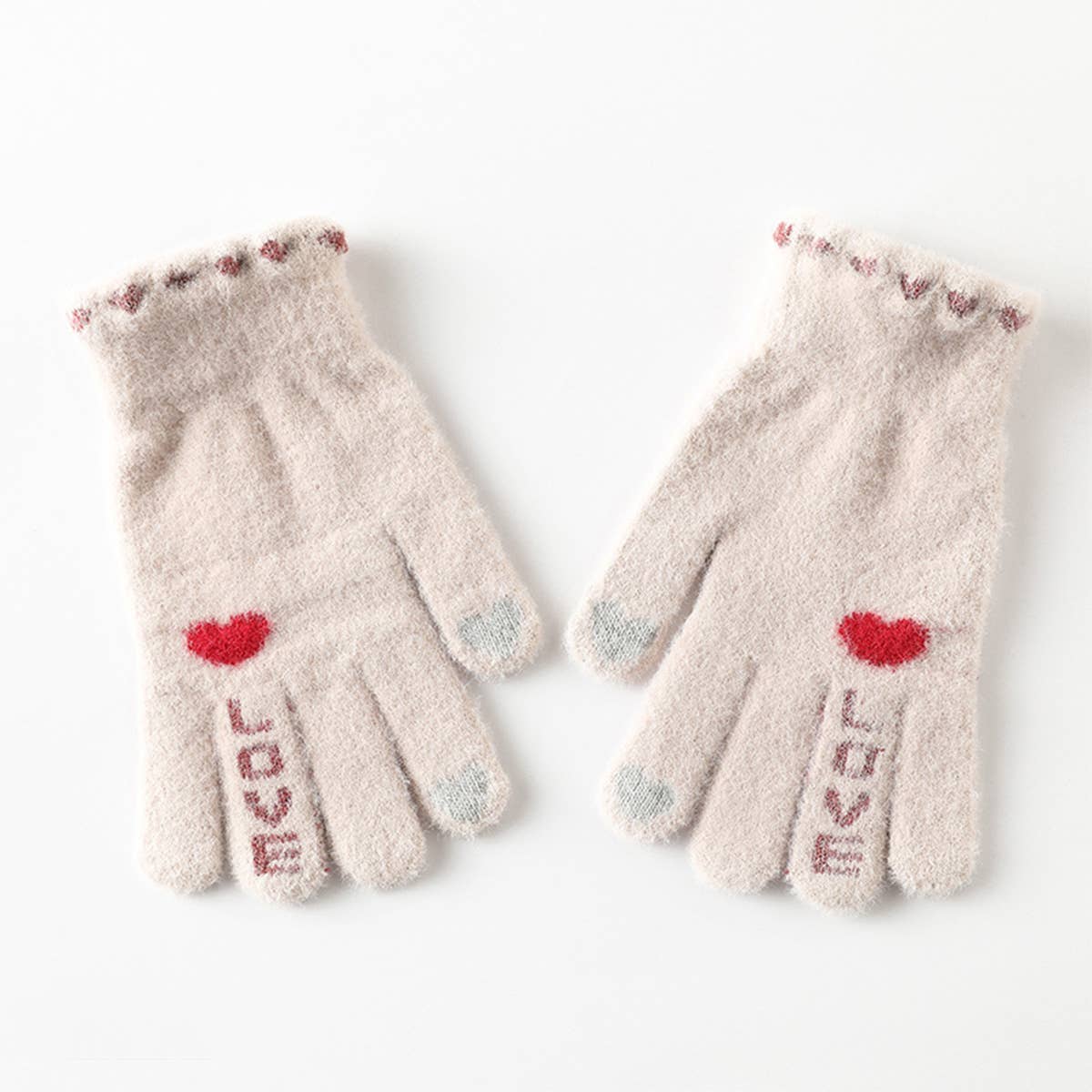 SKIN-FRIENDLY, WARM AND CUTE HEART-SHAPED GLOVES_CWMM1505