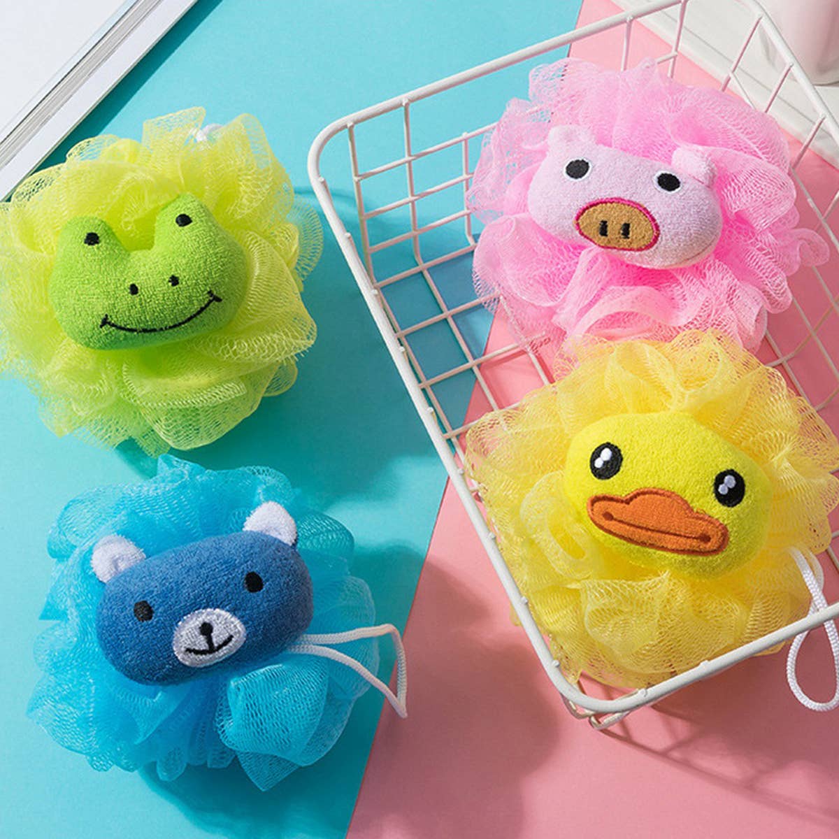 CWMM8748_CUTE DOLL SUPER CHILDREN'S BATH SPONGE BATH FLOWER