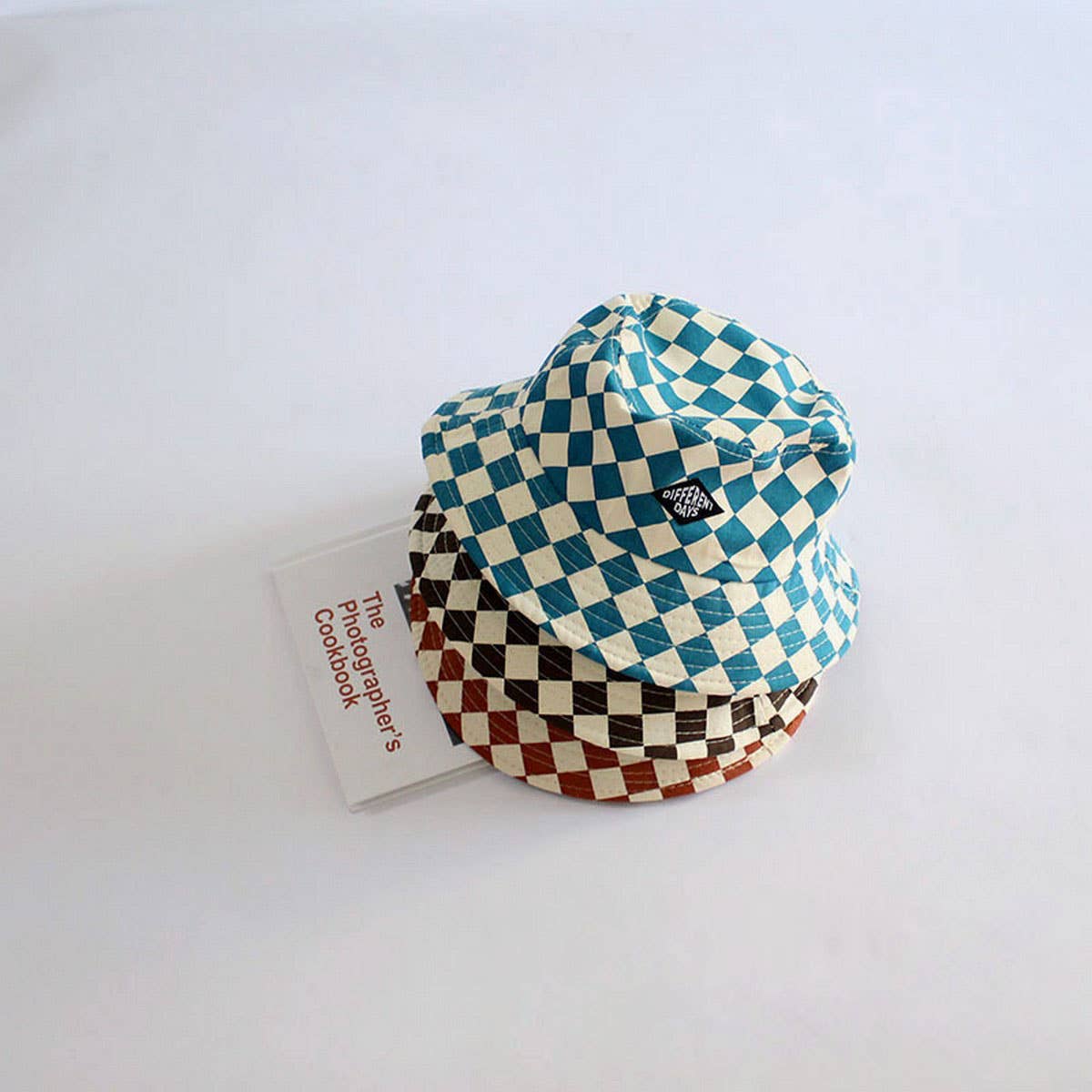 STYLISH CHILDREN'S TRAVEL CHECKERBOARD BUCKET HAT_CWAH2857