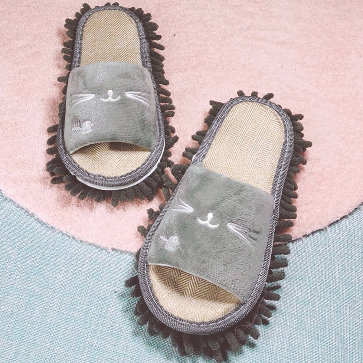 WASHABLE MOP SLIPPERS  MOP SHOES DUSTING SLIPPERS