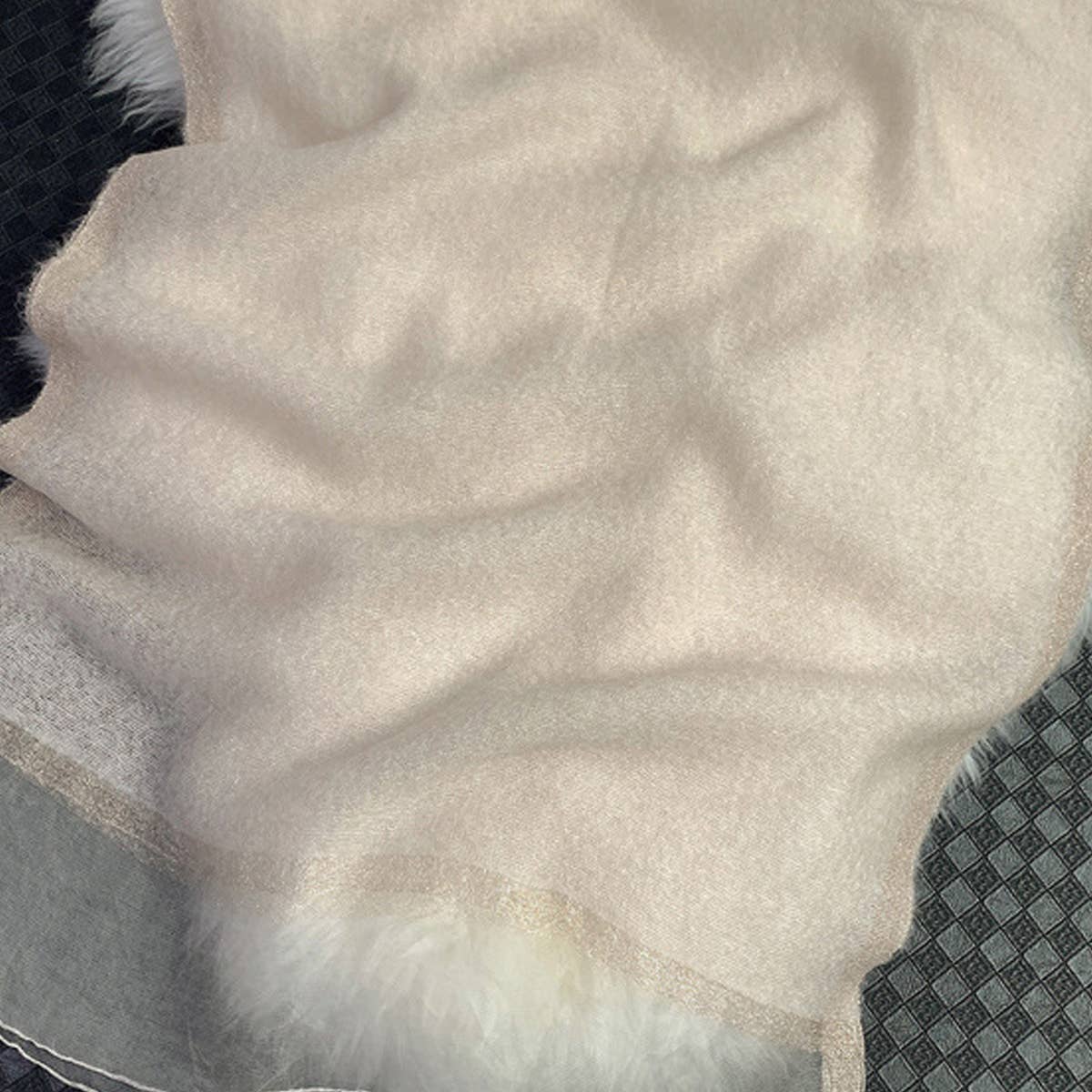 Silk Wool Gradient Scarf ? Elegant Long WinterWrap