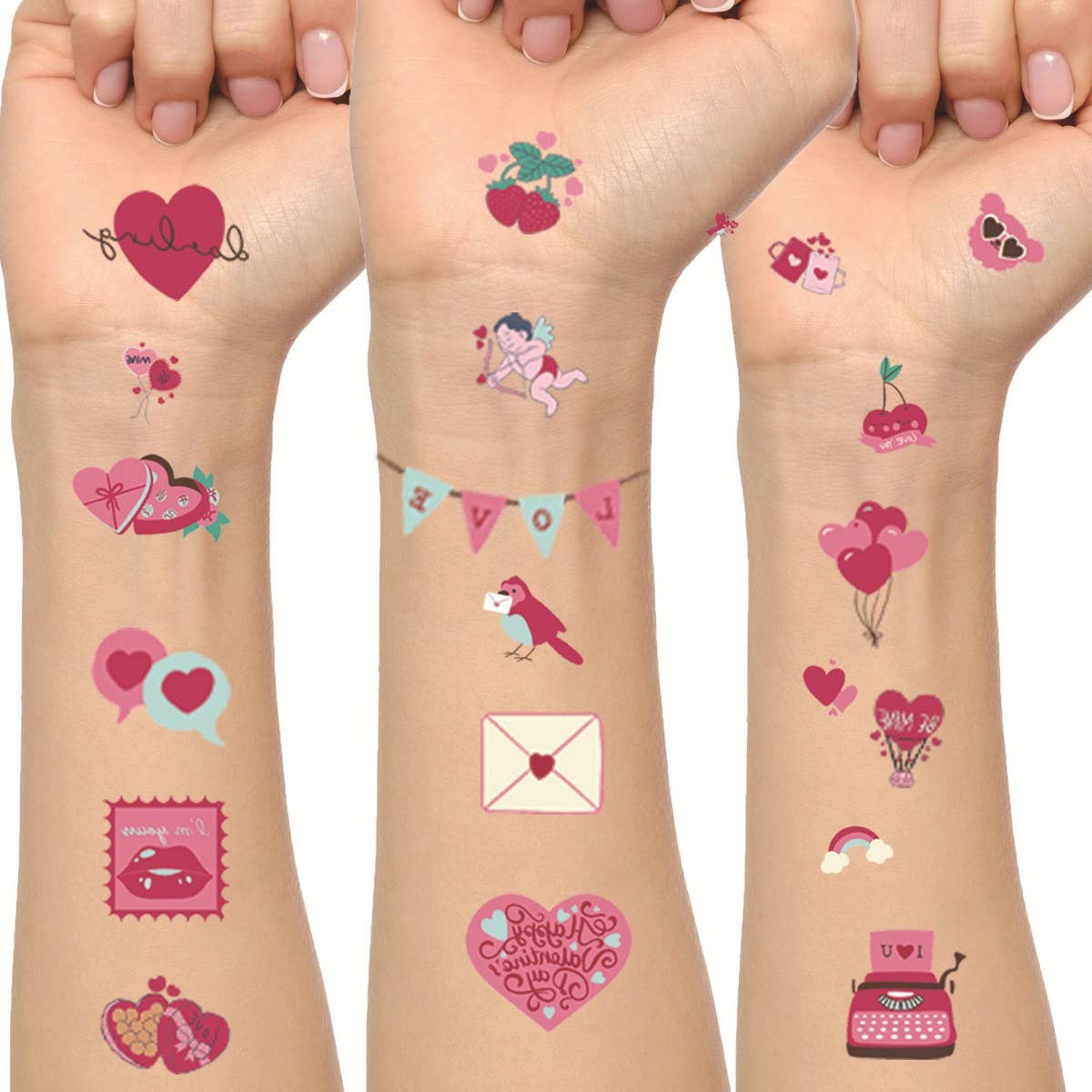 Valentine¡¯s Heart Tattoos ?Waterproof & Single Use