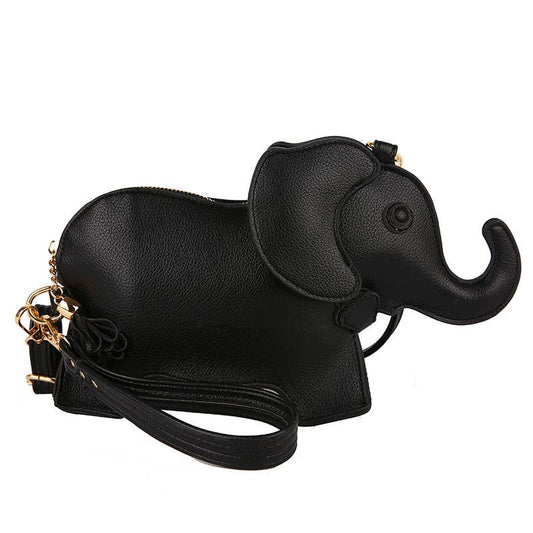 Funny elephant single-shoulder crossbody bag