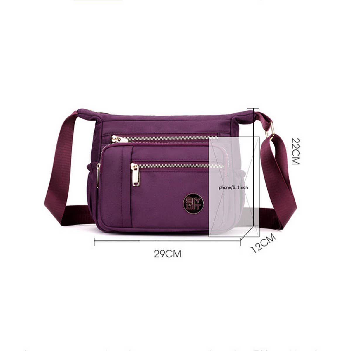 OXFORD CLOTH TRAVEL NYLON SHOULDER MESSENGER BAG_CWAB3482