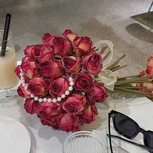 Rose Artificial Dried Silk Flower Bestseller