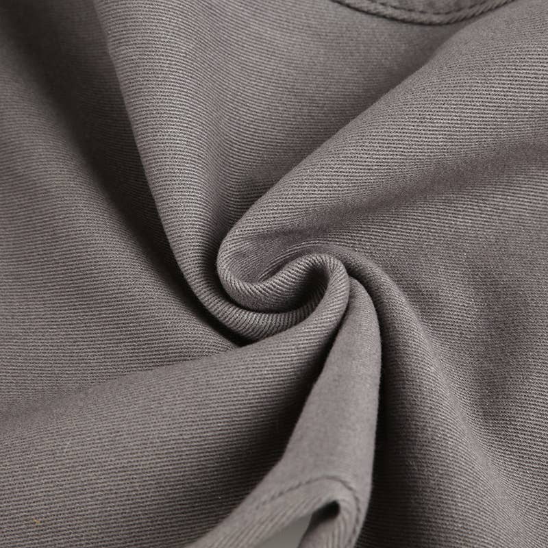 MAKE OLD WASH COLOR LOOSE-FITTING HIGH PANTS