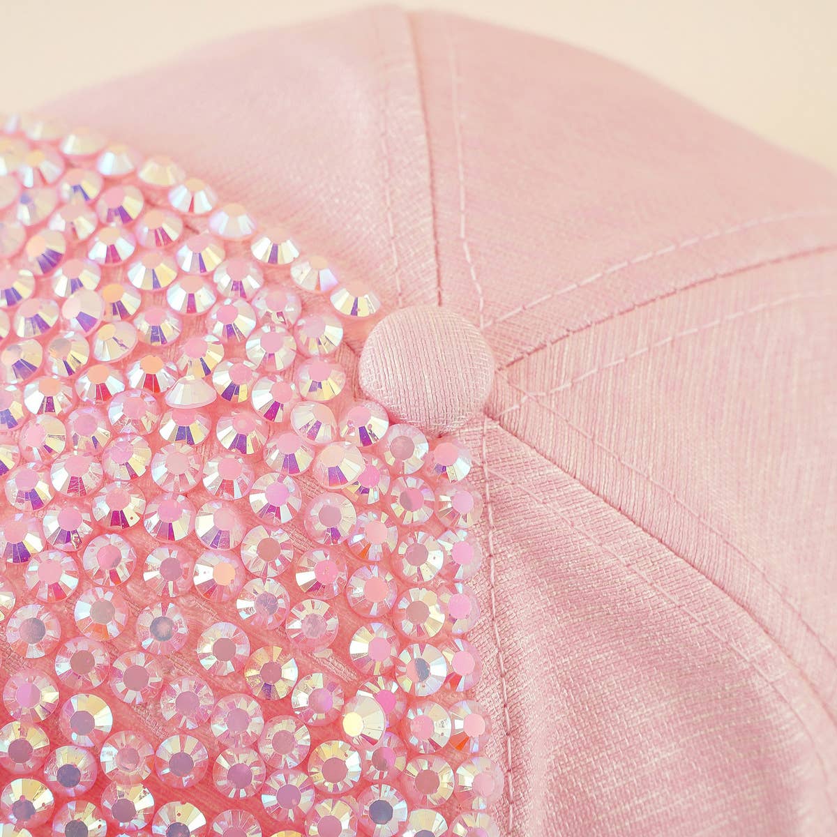 Rhinestone baseball cap, stylish and shiny CWAH1398