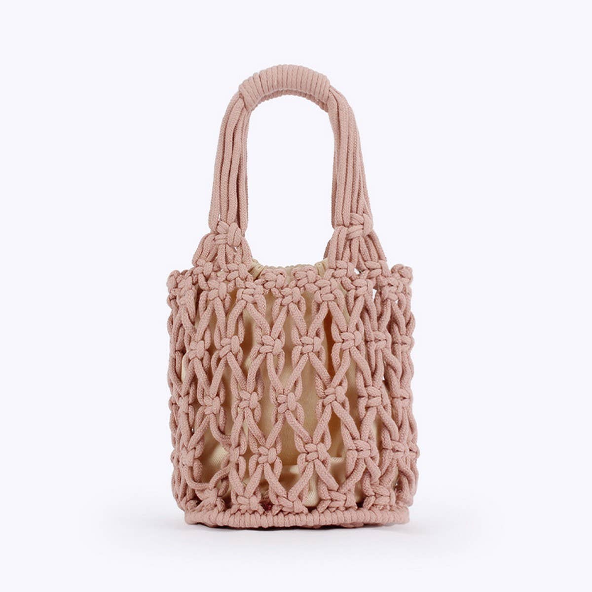 FASHION HOLLOW THICK COTTON ROPE HAND-WOVEN BAG_CWAB4687