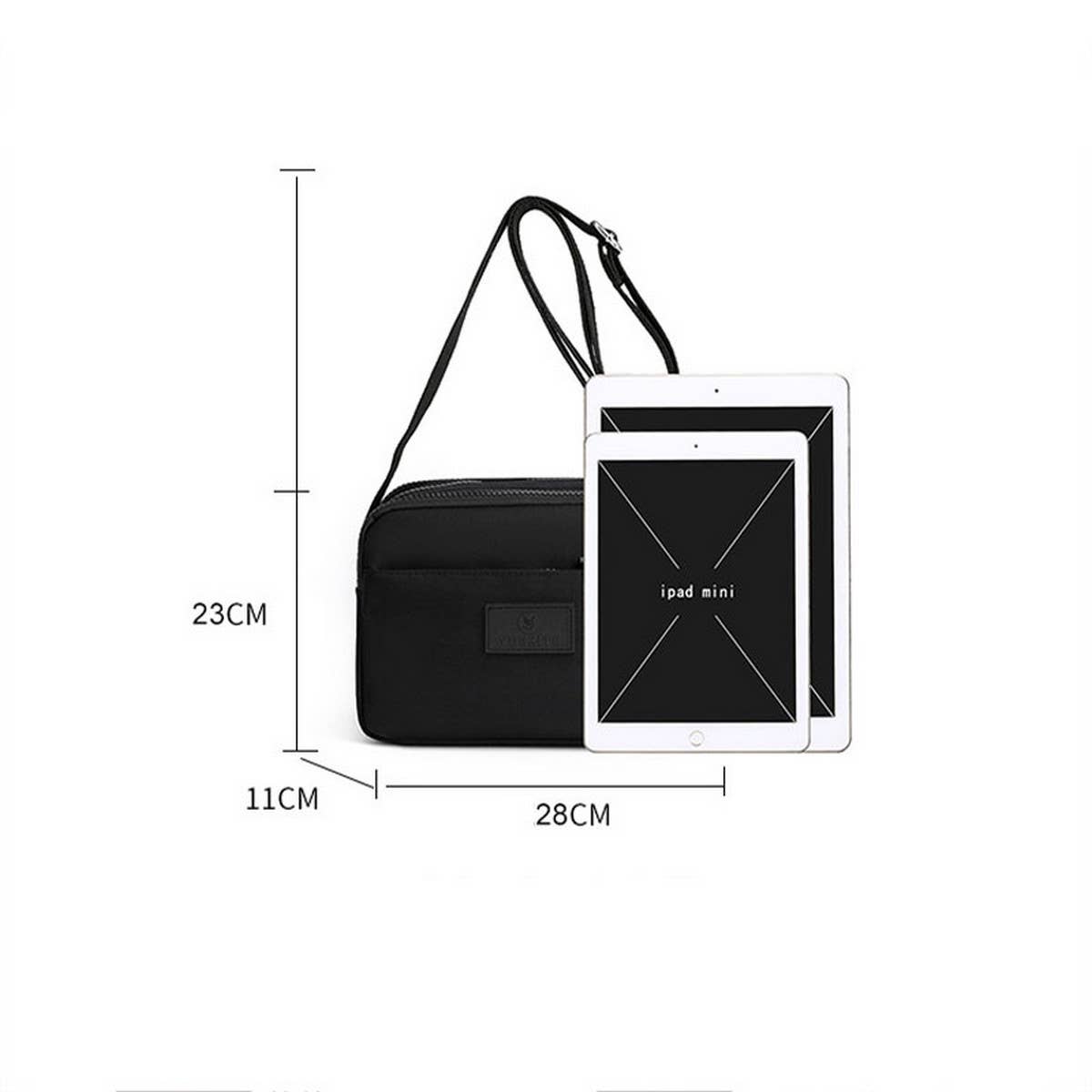 MULTI-POCKET CASUAL CANVAS SHOULDER CROSSBODY BAG_CWAB3518