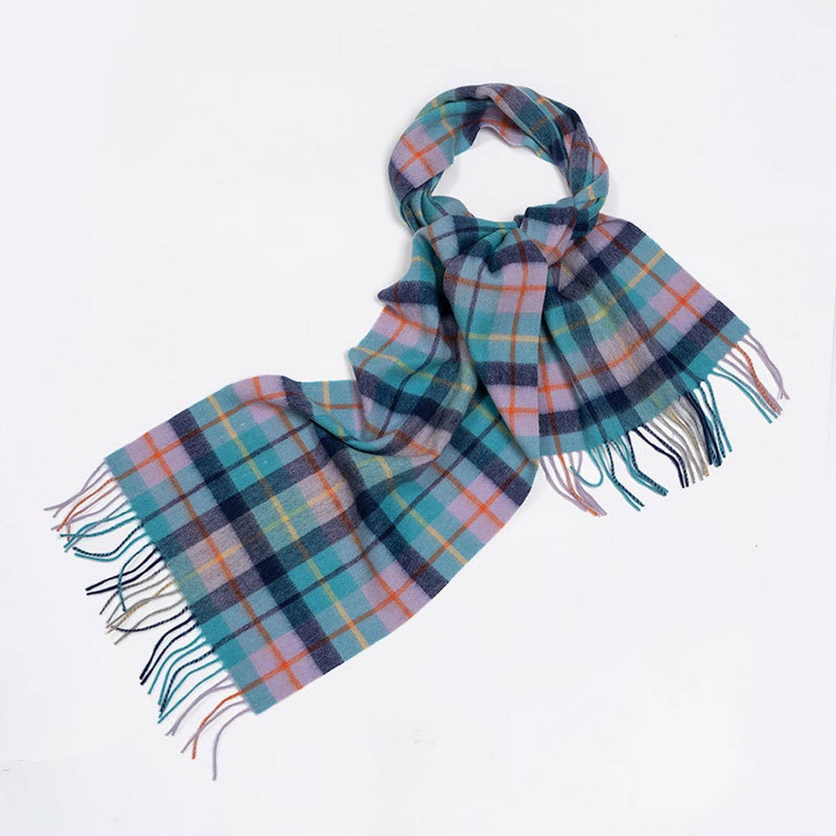 100% Wool Plaid Scarf - Unisex Warm Winter Wrap_CWASC2346