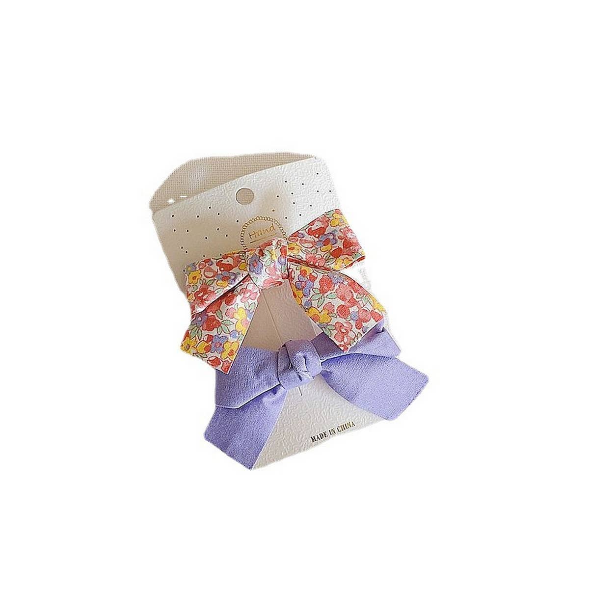 CHILDREN'S FRESH FLORAL BOW HAIRPIN