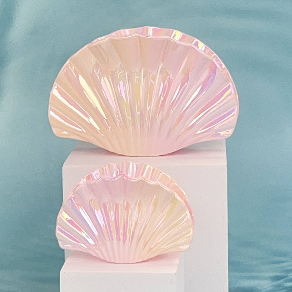 Gradient ocean shell vacation style hair clip