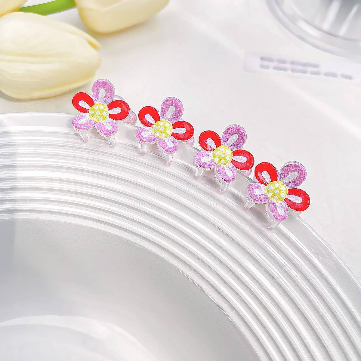 Mini Candy Color Flower Hair Clip, Kids Clip_CWAHA0720