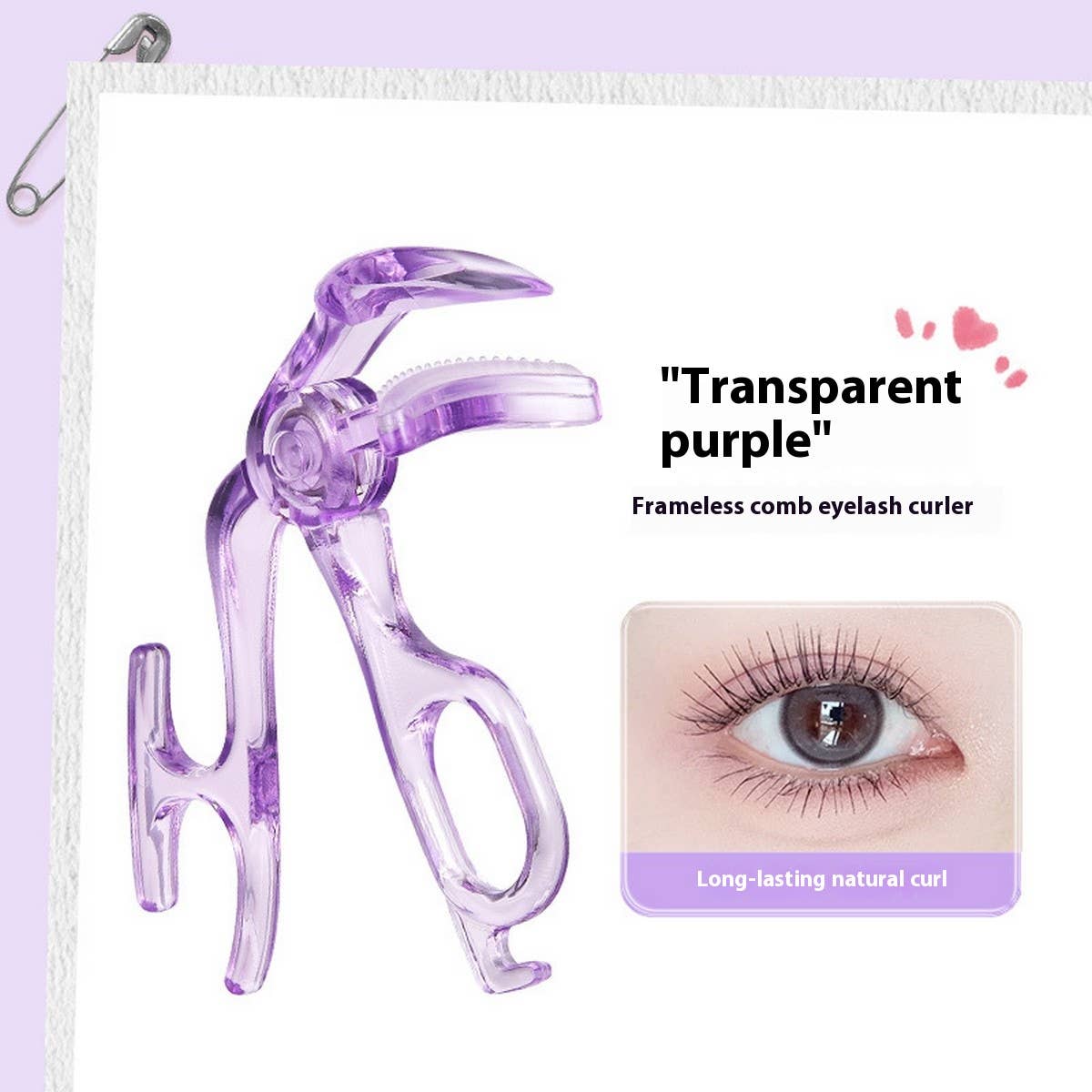 Frameless Eyelash Curler, Portable & Natural