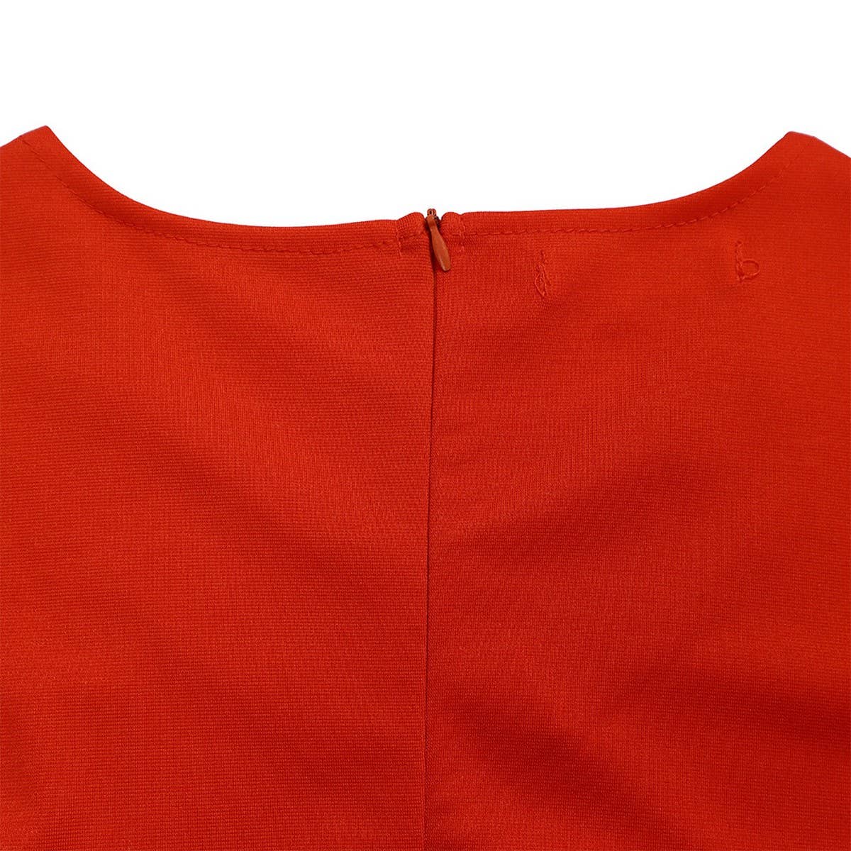 RUFFLED RETRO V-NECK HIP-HUGGING PENCIL DRESS